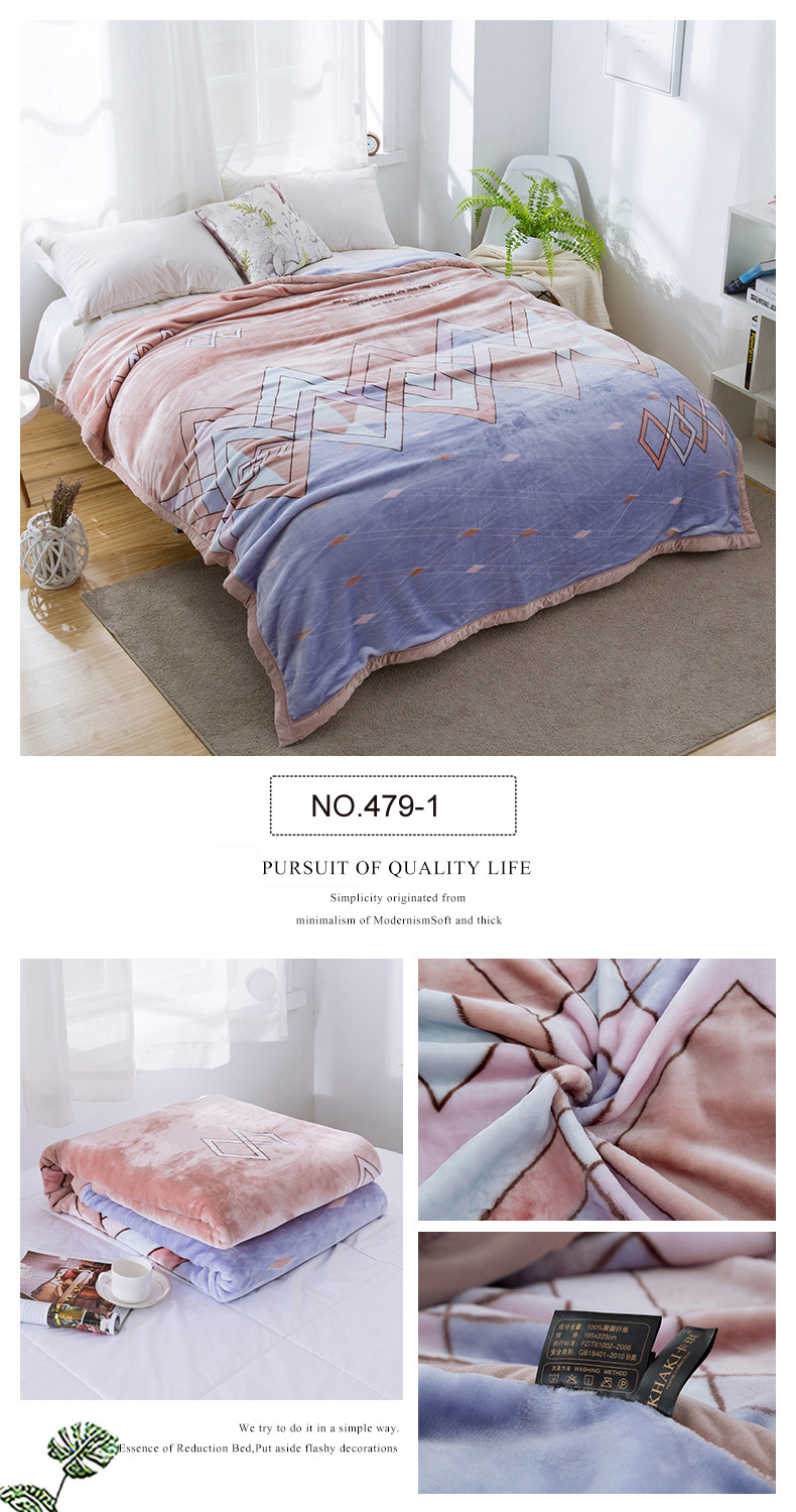 For King Ultra-soft Raschel Blanket