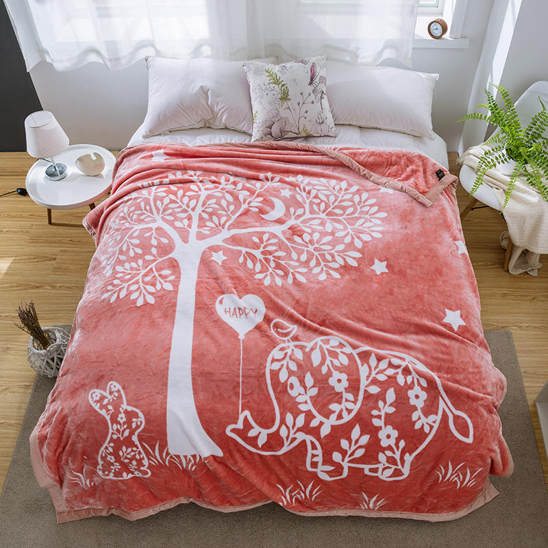 Smooth Coral Fleece Blankets Unique Pattern Reactive