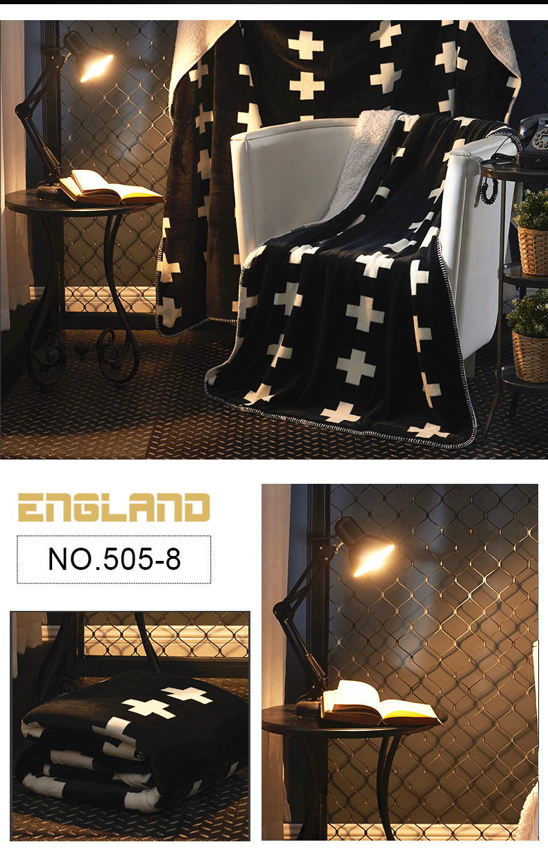 Dual-Sided Printing Pattern Hotel Blanket