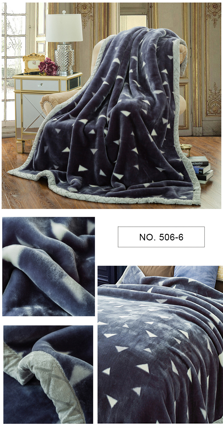 China Wholesale Luxury Throw Raschel Blanket