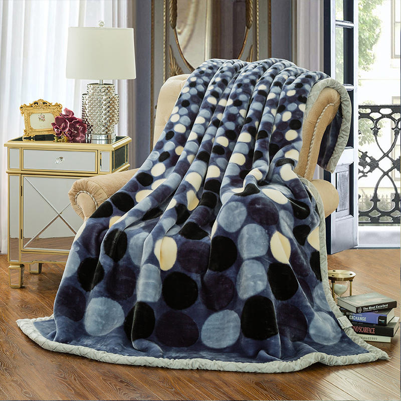 No Pilling Fleece Raschel Blankets Colorful