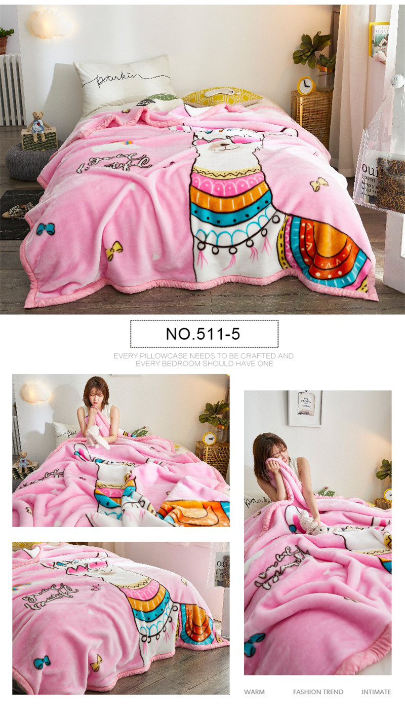 Breathable Reactive Printing Dyeing Hotel Blanket
