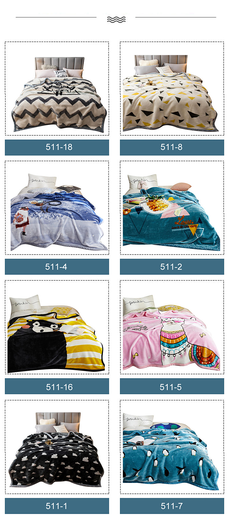 Modern Design Colorful Bedding Throws