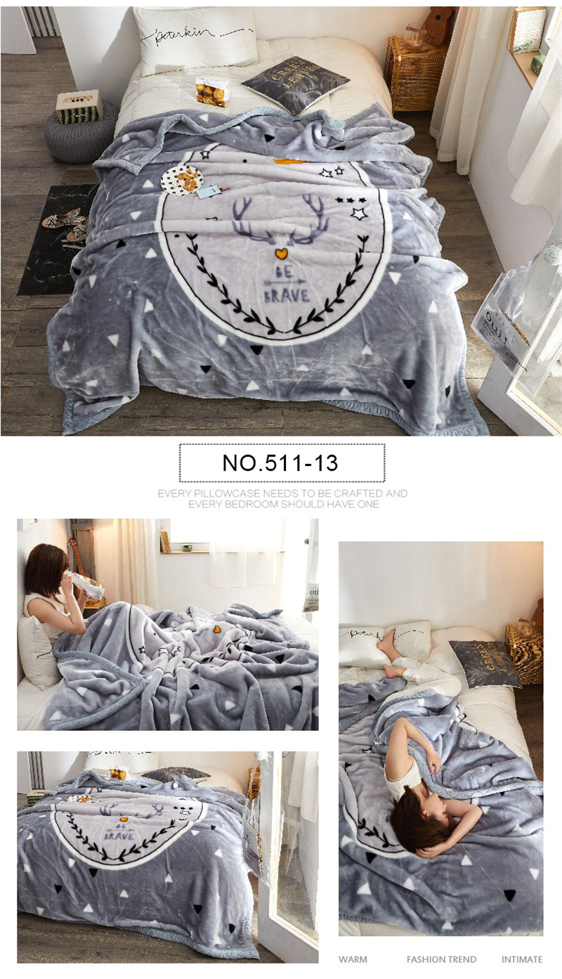 Lightweight Modern Design Polyester Blanket