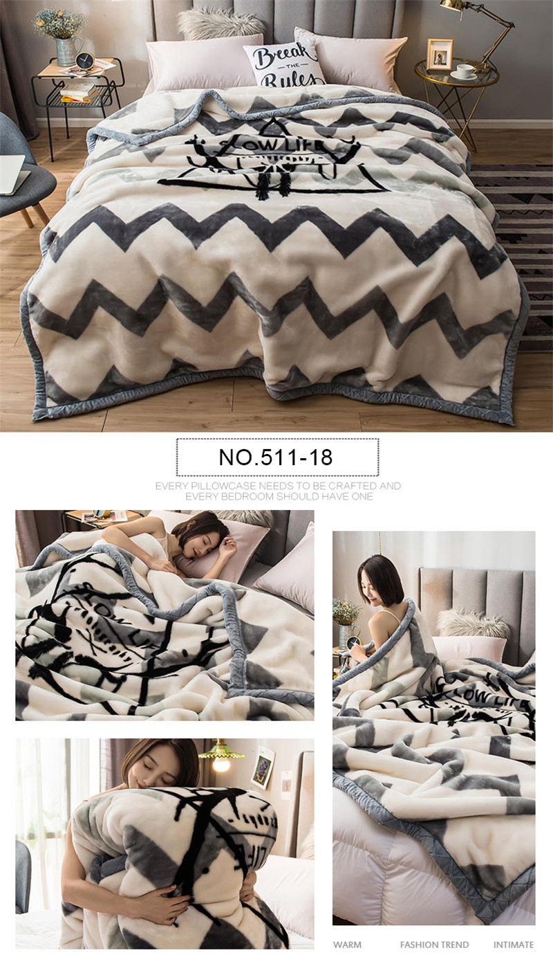 Deluxe Super Soft Raschel Blanket