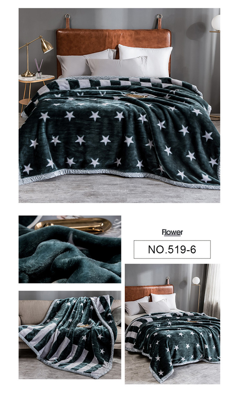 Dual-Sided Printing Pattern Bedding Blanket