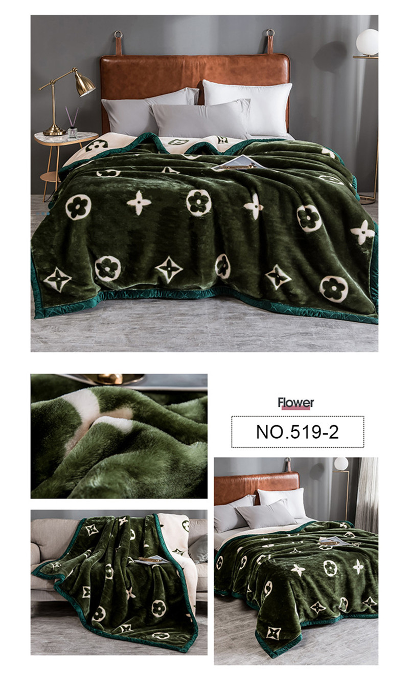 Micro Fleece Bedding Throws 79X90Inches