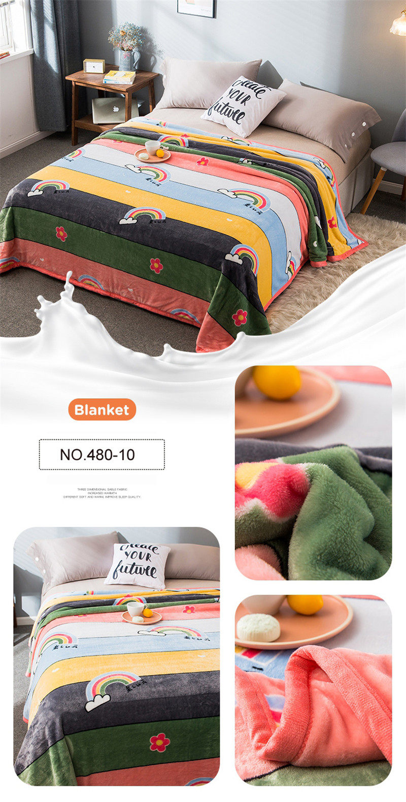 Super Soft Throw Blanket Plush