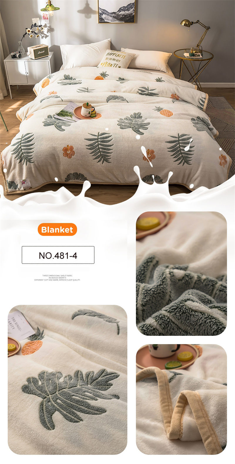 Bedding Blanket 100% Polyester Lightweight