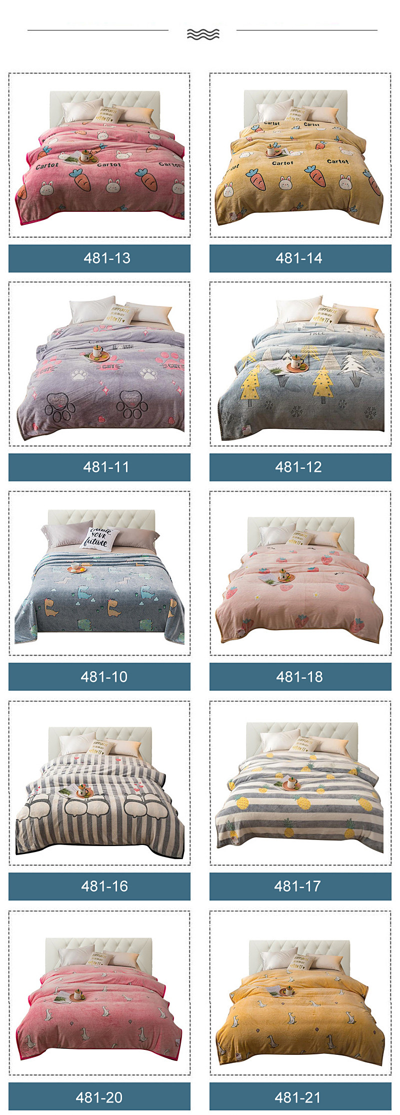 Dual-Sided For King Bedding Blanket