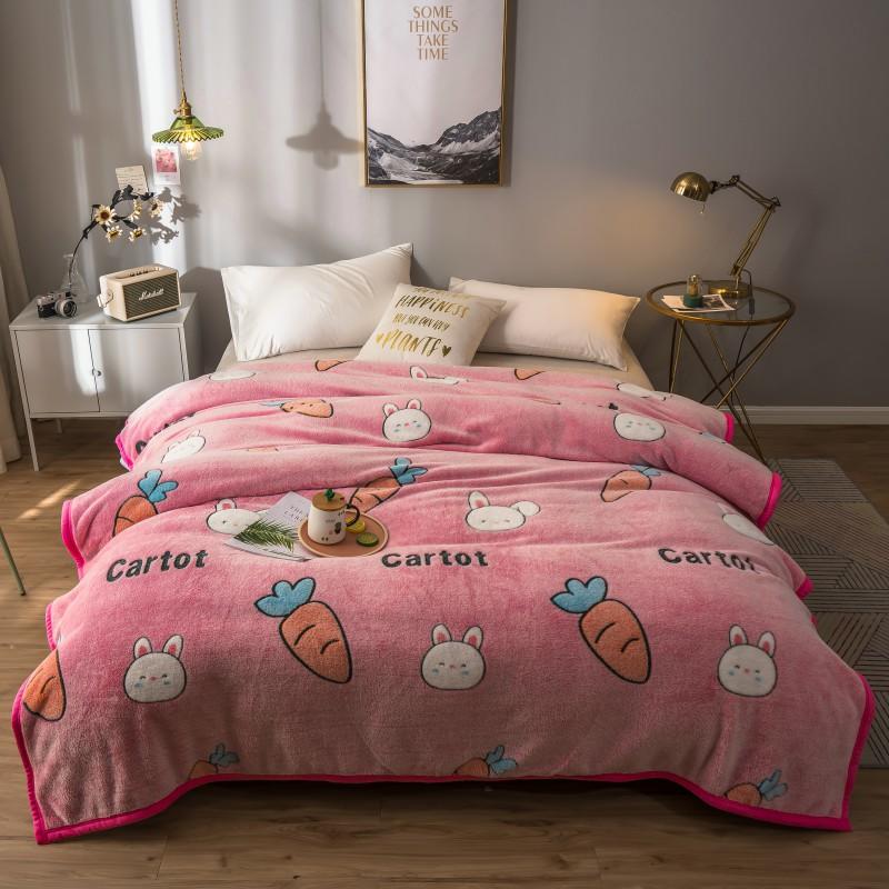 Fluffy Bedding Blanket Dual-Sided
