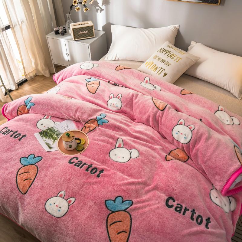 For King Bedding Blanket Cartoon Painting