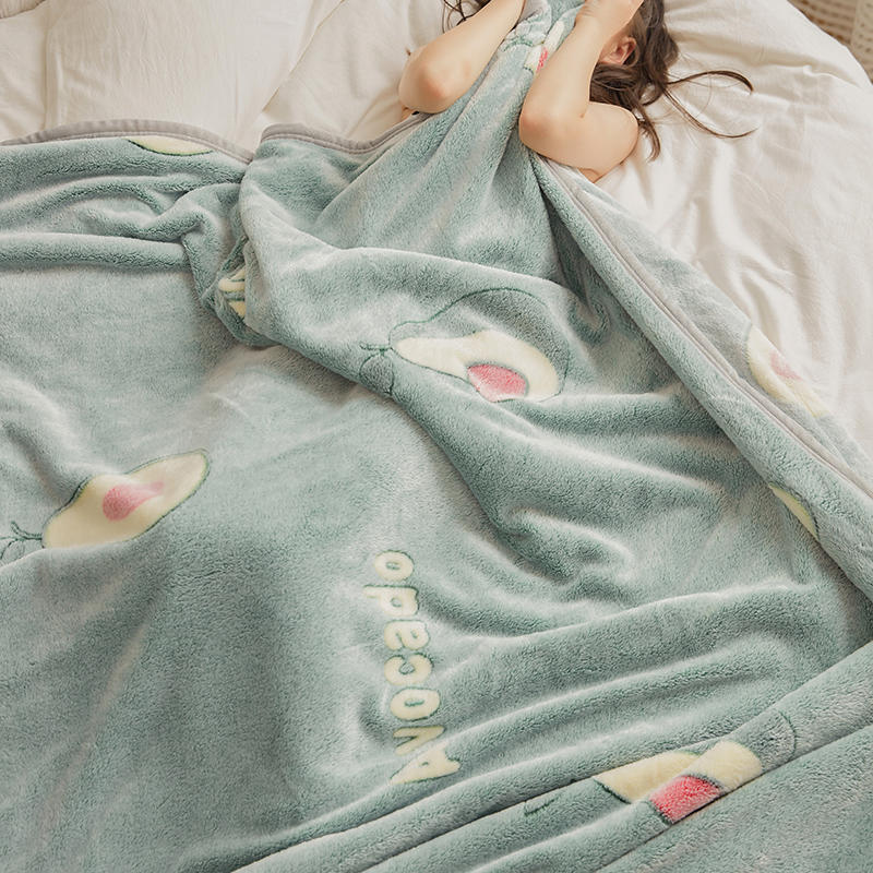 Dual-Sided Stock Mink Blanket For Full