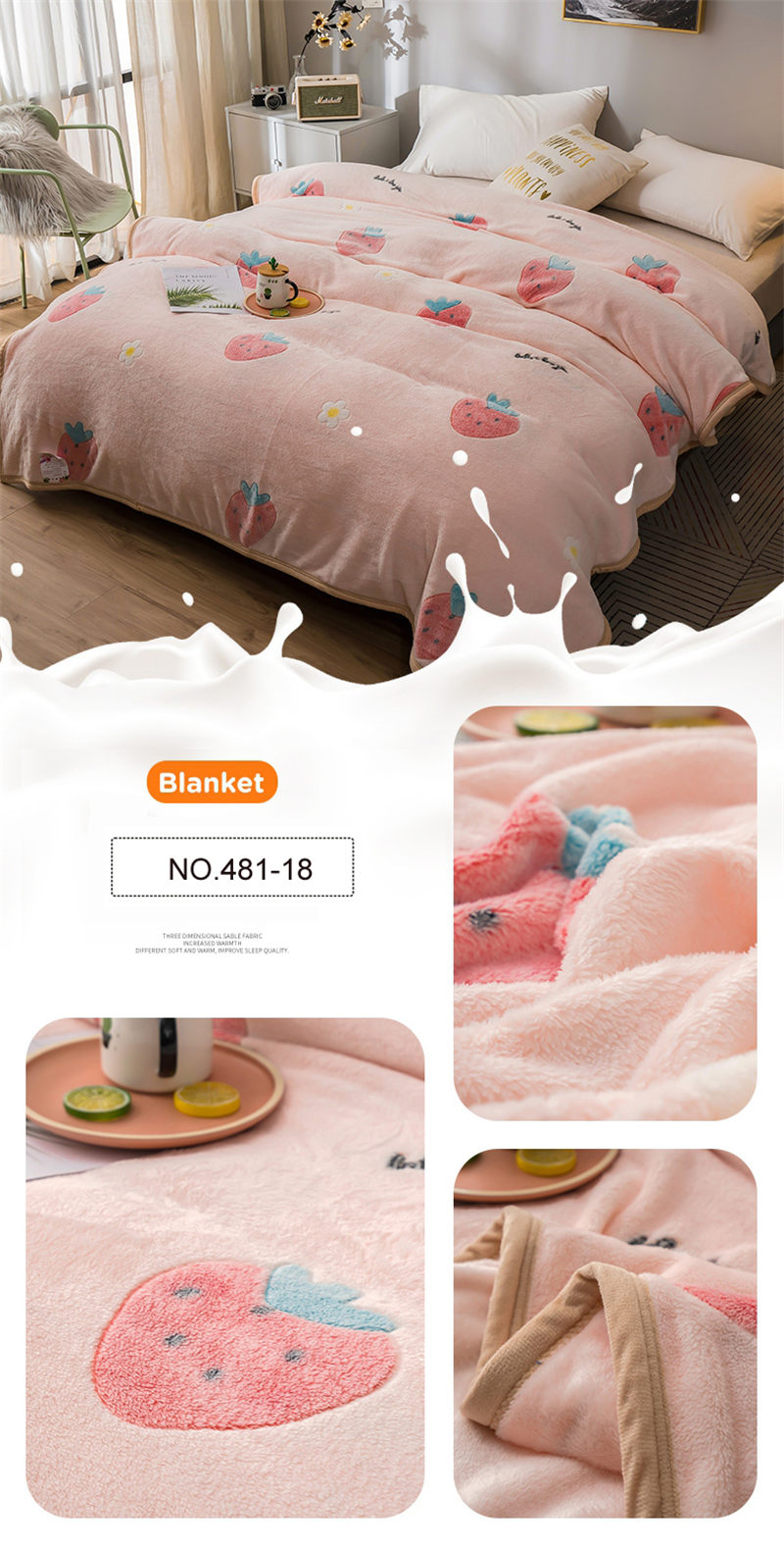 Durable Wool Blanket Dual-Sided