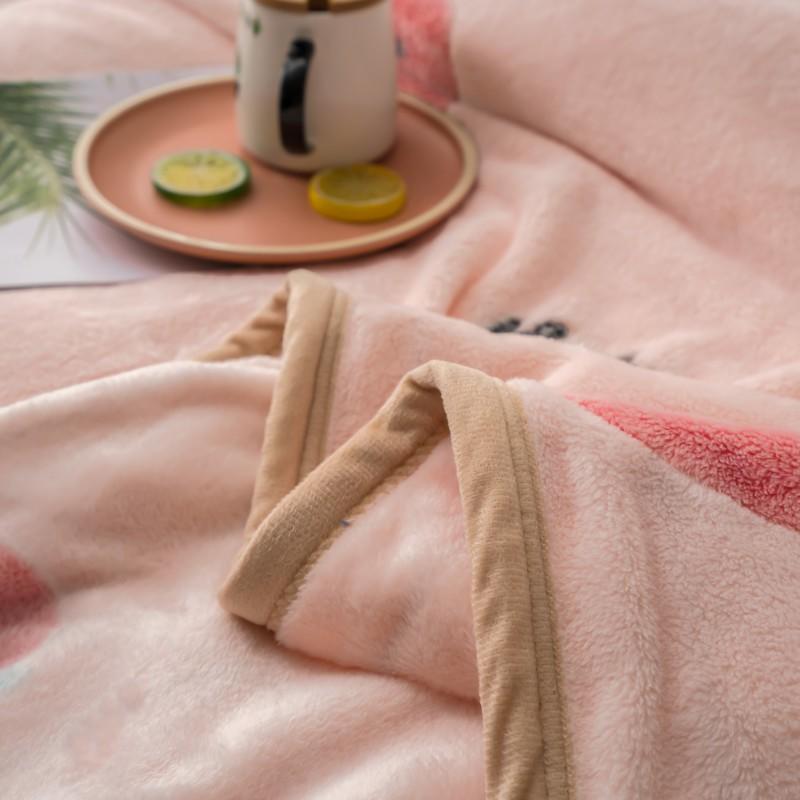 Comfortable Fleece Blanket Dual-Sided