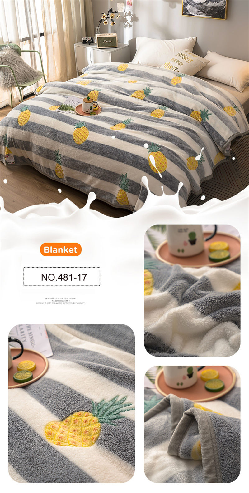 Plush Dual-Sided Polyester Blanket