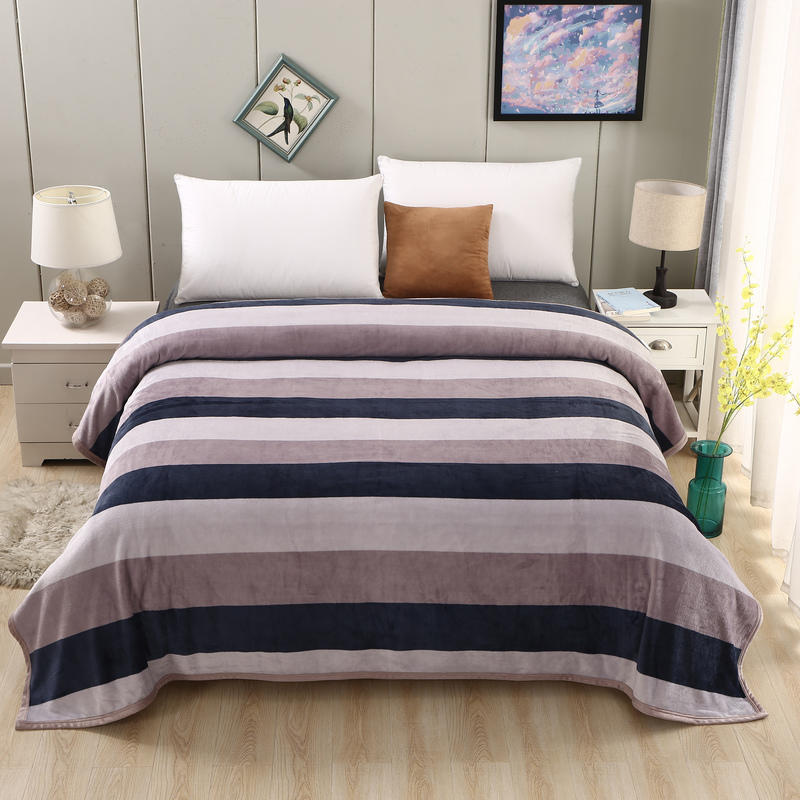 Throw Blanket Striped For Queen