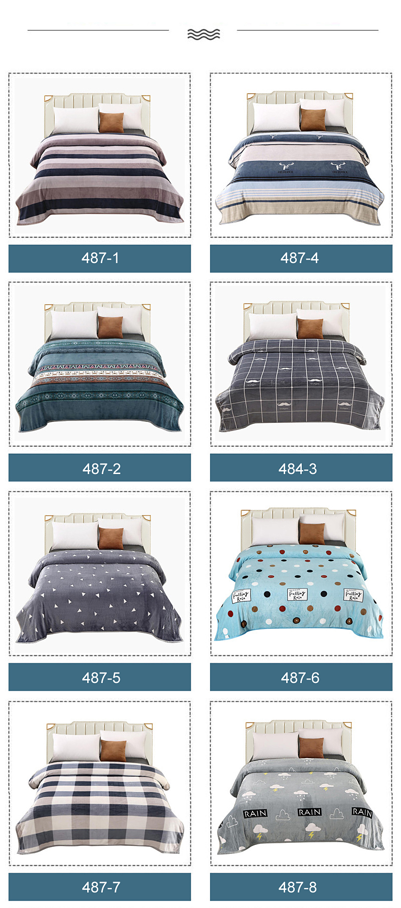 Polyester Bedding Blanket Fleece