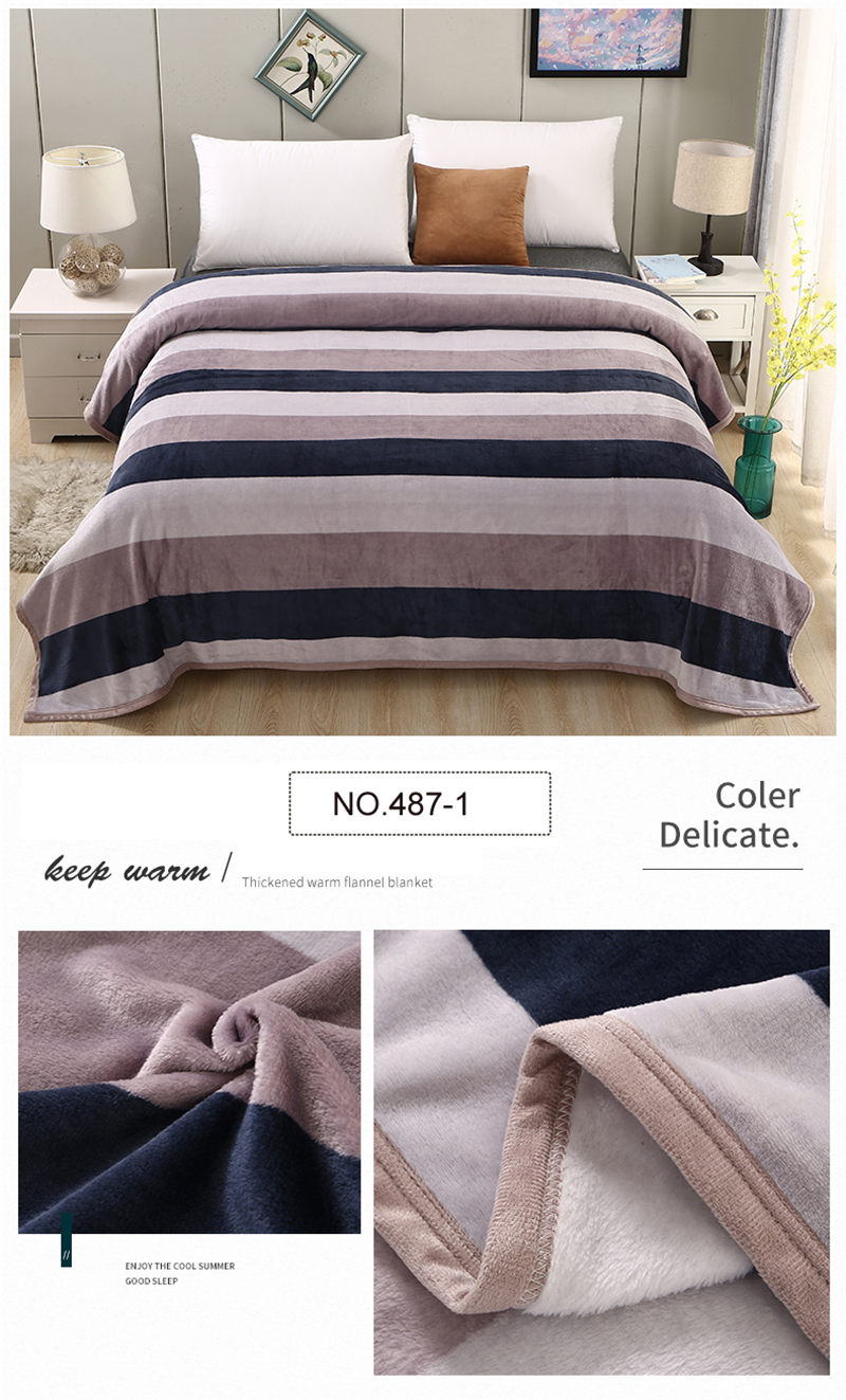 Fleece Bedding Blanket Breathable