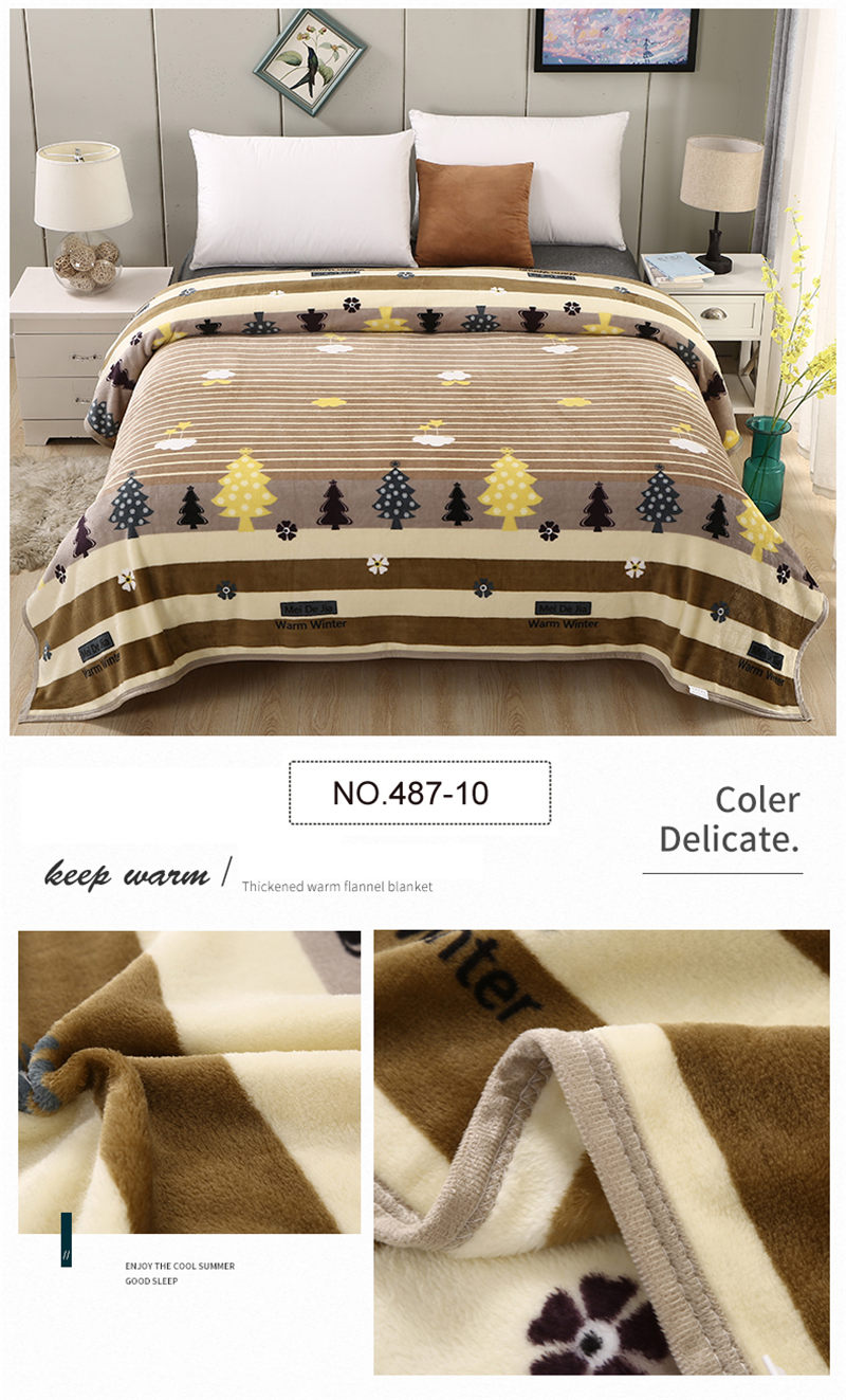 Raschel Blanket 79X90Inches 100% Polyester