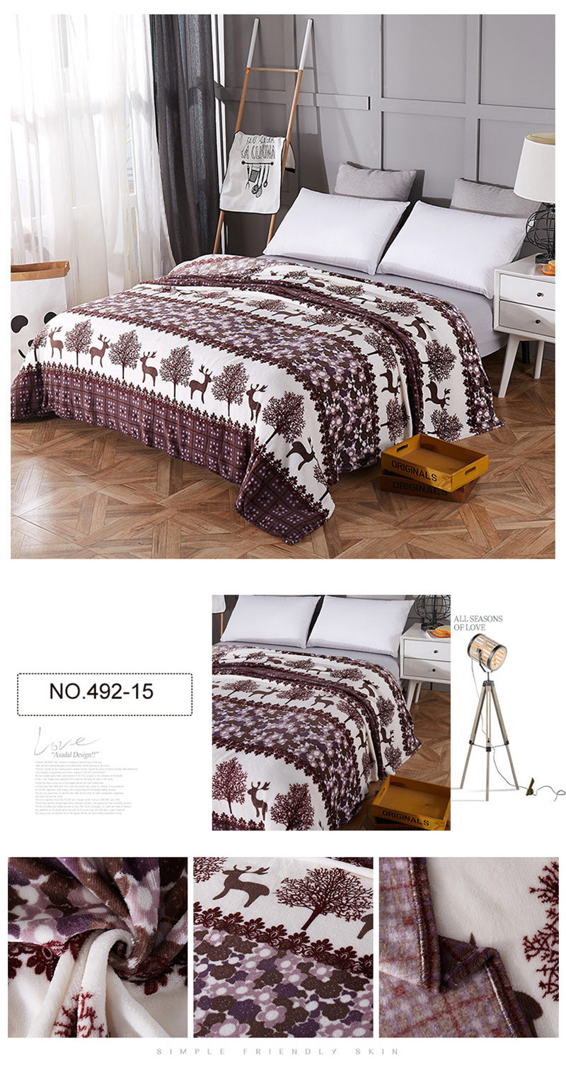 50X61Inches Deluxe Fleece Throw