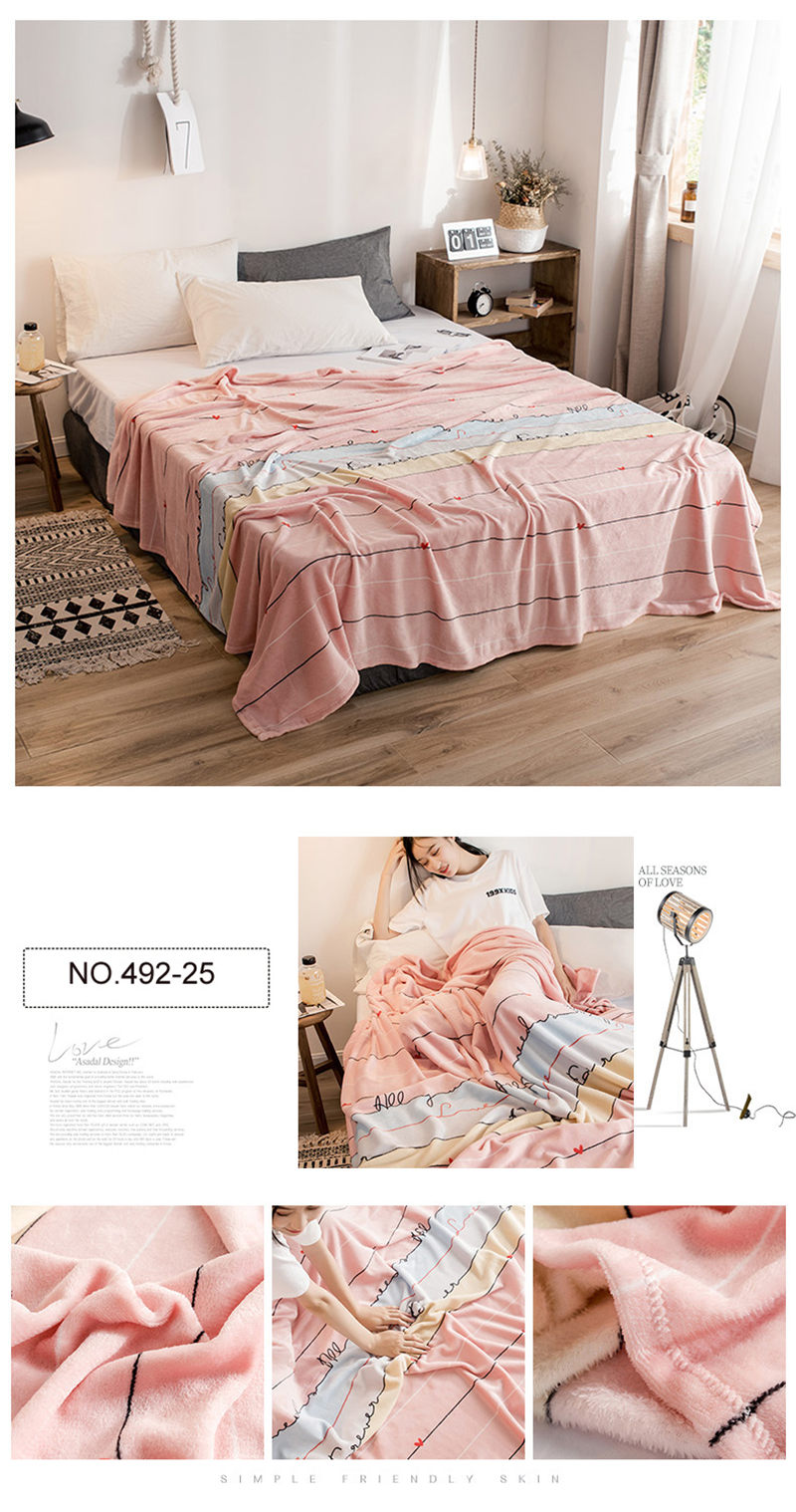 Home Decoration Very Soft Polyester Blanket