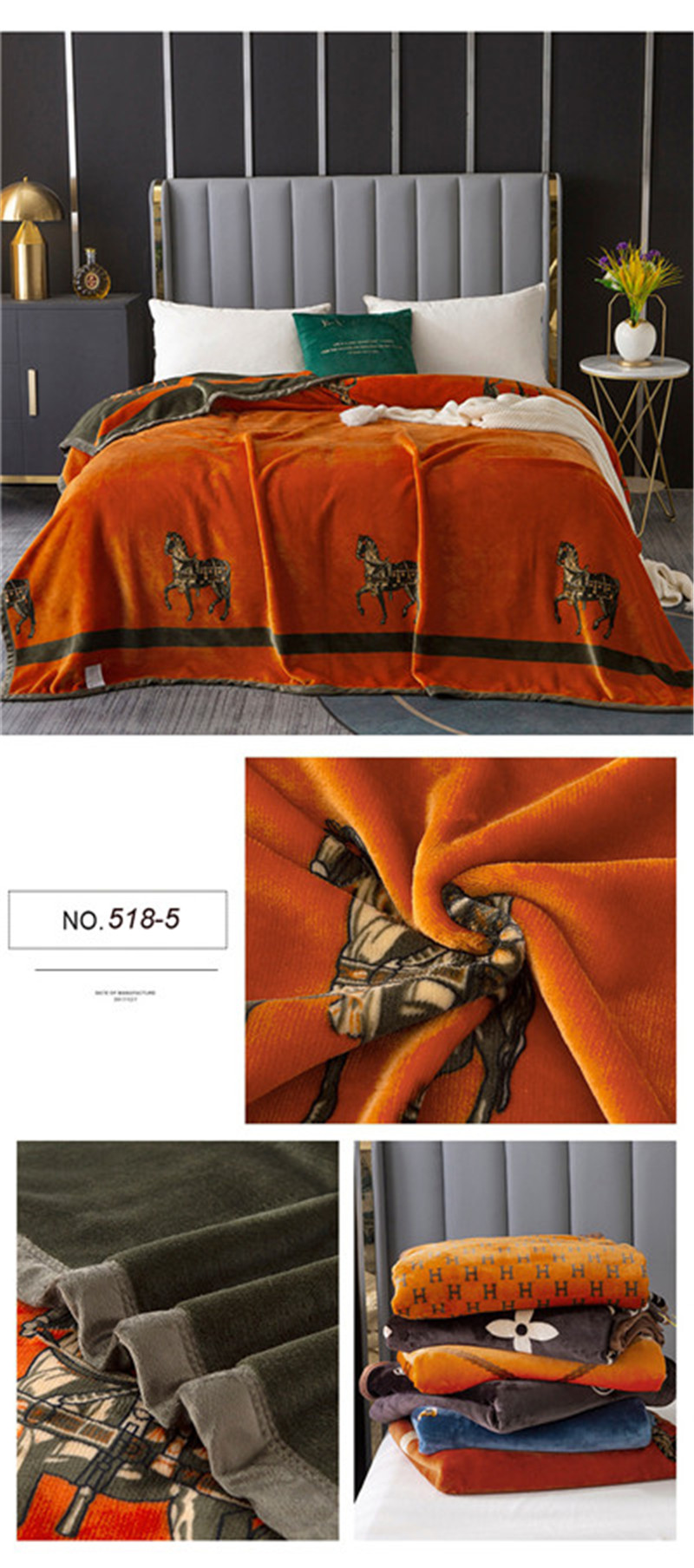 Easy to Carry Polar Microfiber Bedding Throws