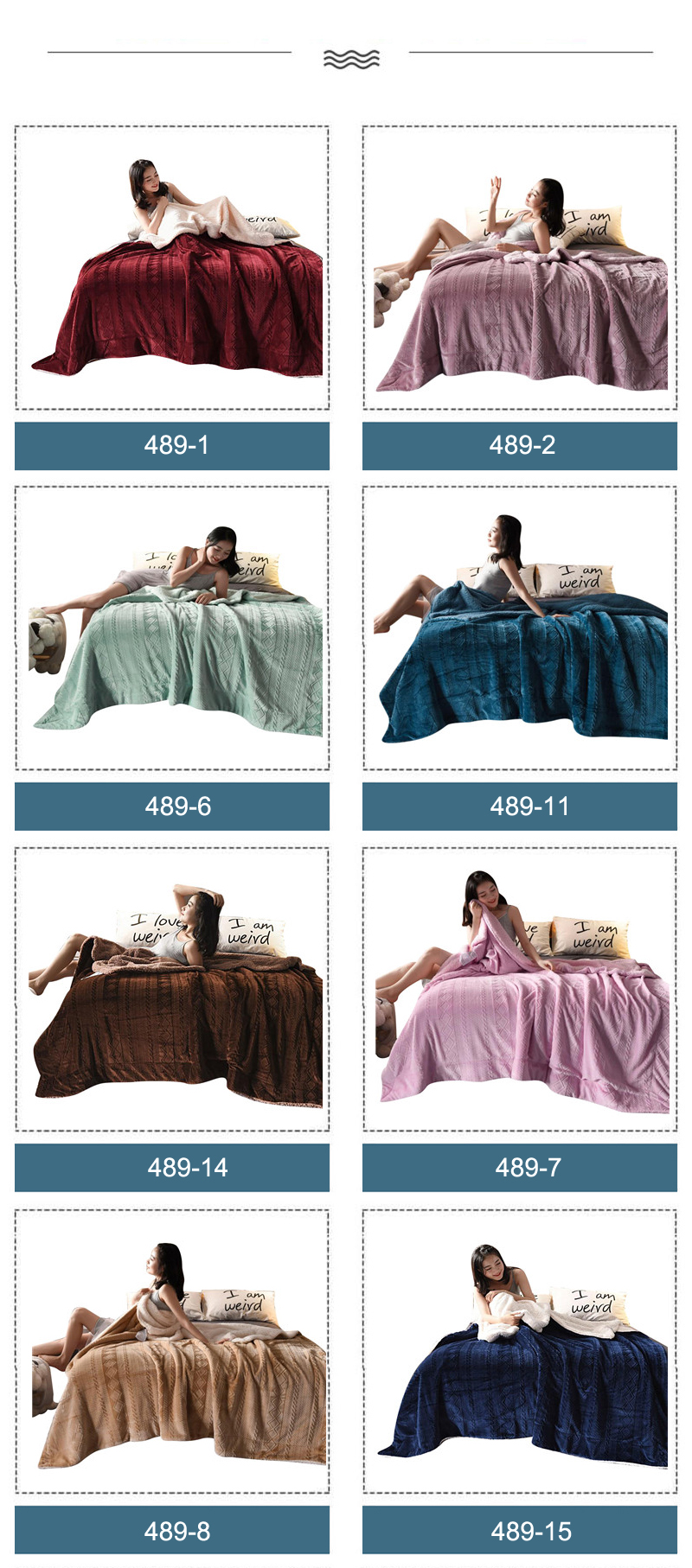 Ultra-soft Double Layers Throw Blanket