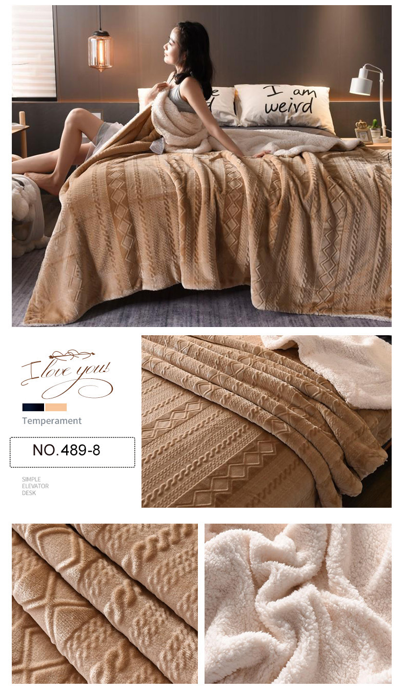 Reversible Luxury Raschel Blanket