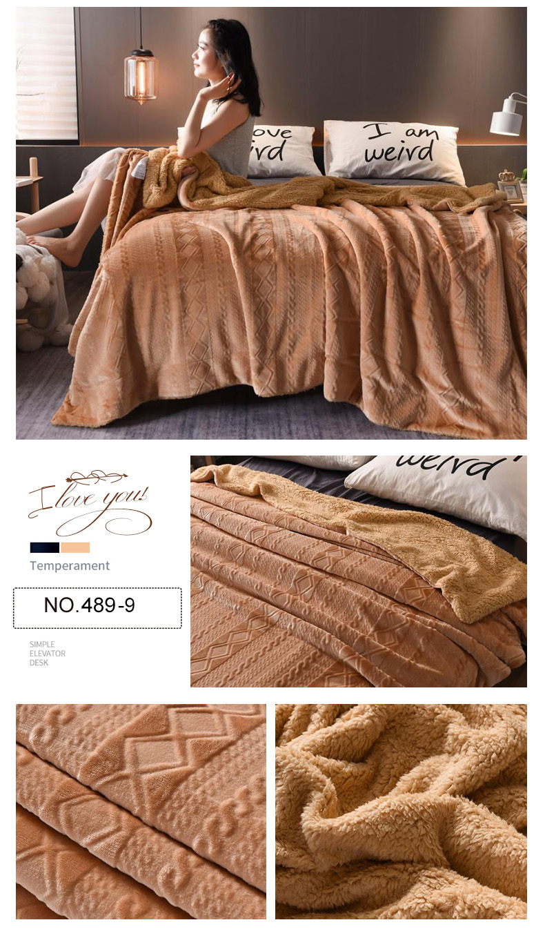 Luxury for King Bed Raschel Blanket