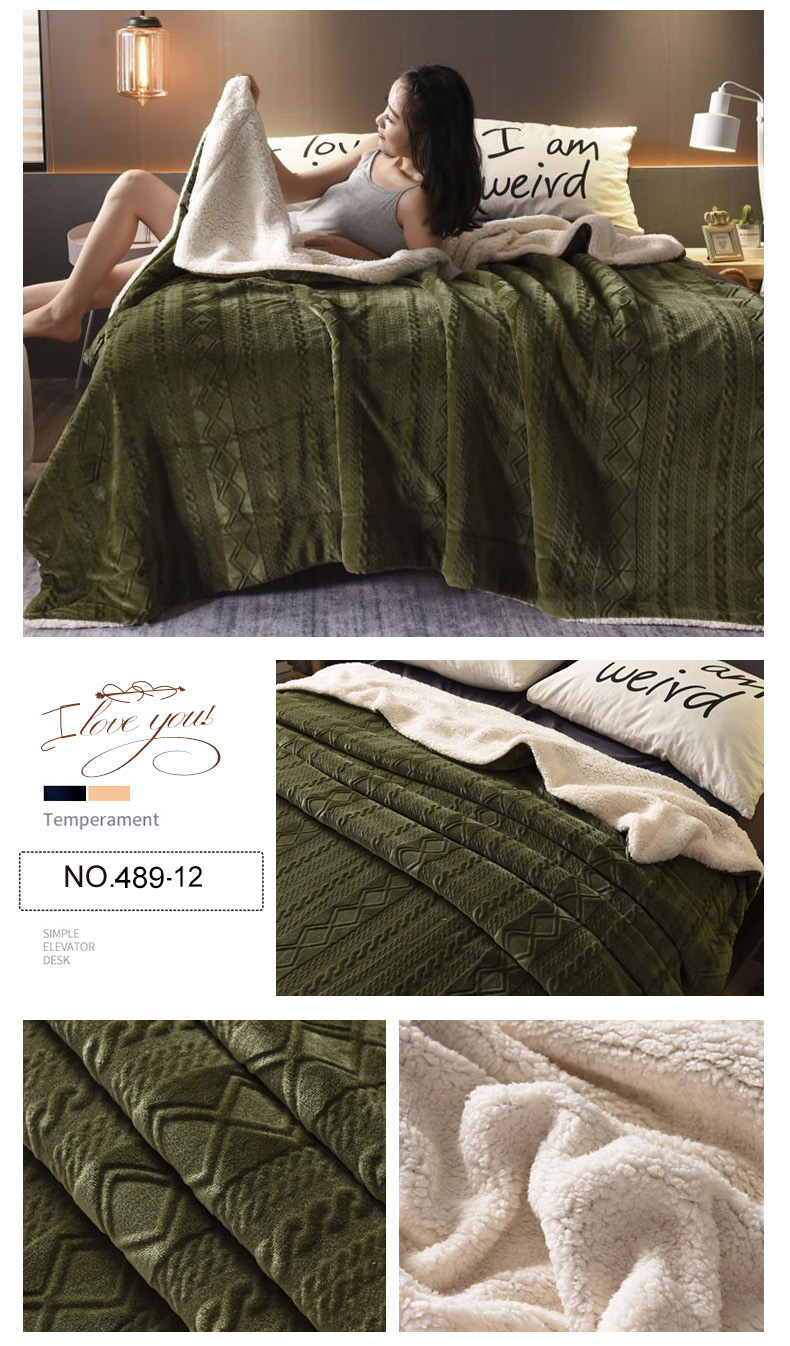 Sherpa Blanket for Queen Bed Soft