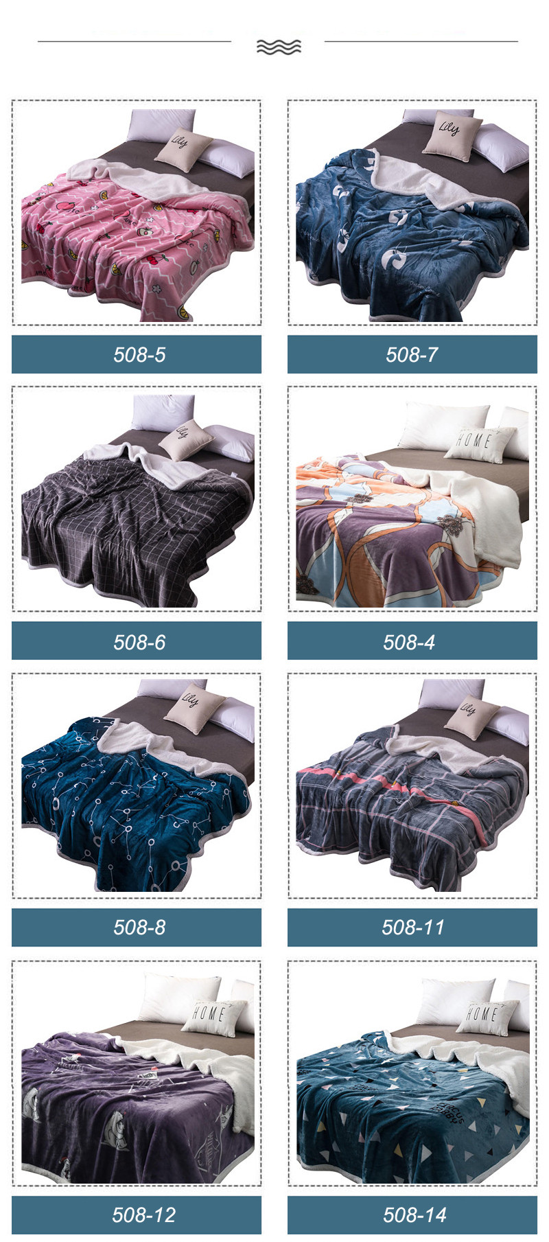 Bedding Blanket For King Size 100% Polyester