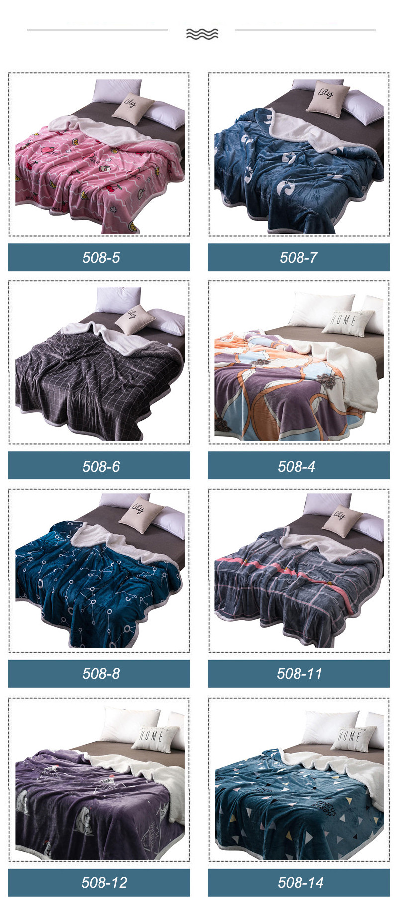 Fashion Style Warm Fleece Blankets