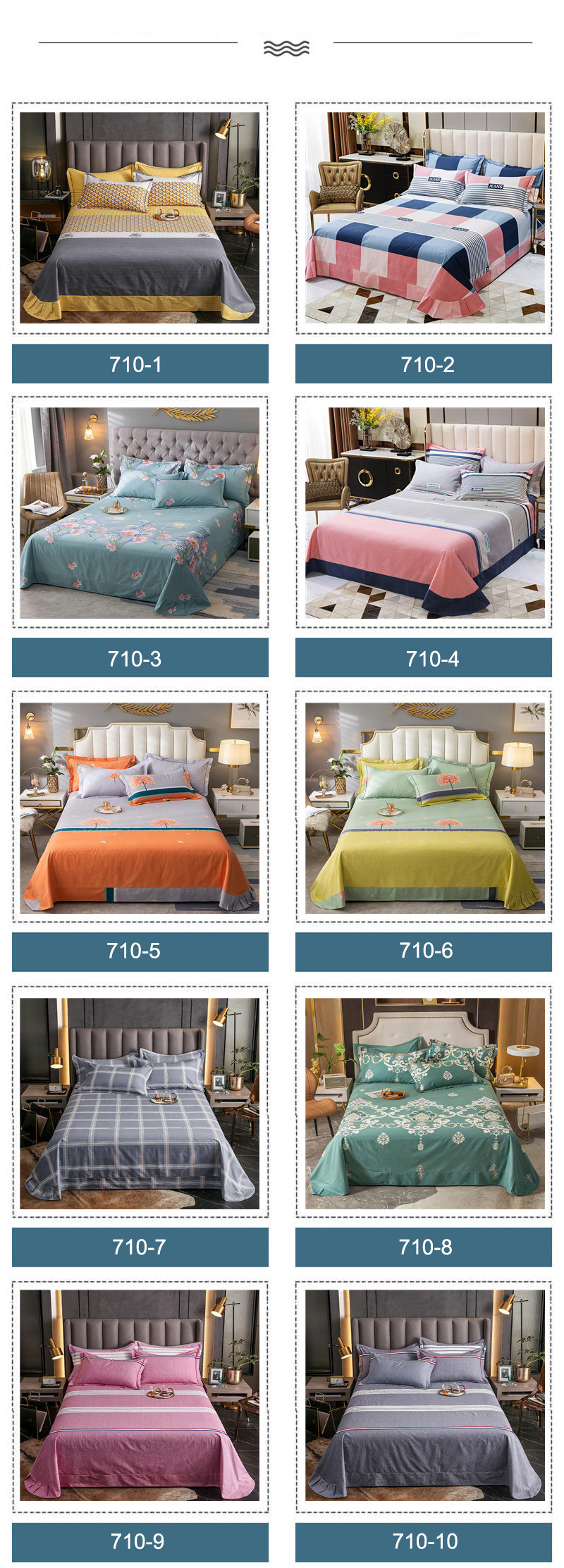 For Queen 4PCS BedSheet New product