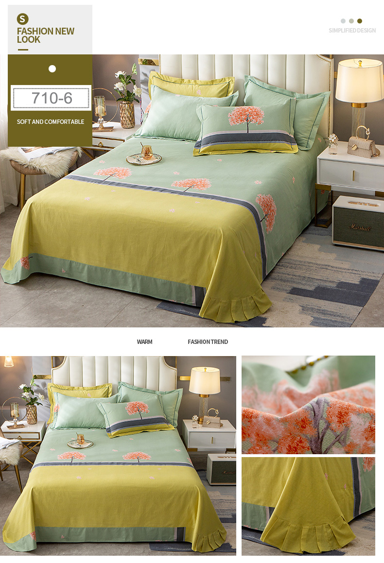 Sheet Set Home Textile Gingham Design