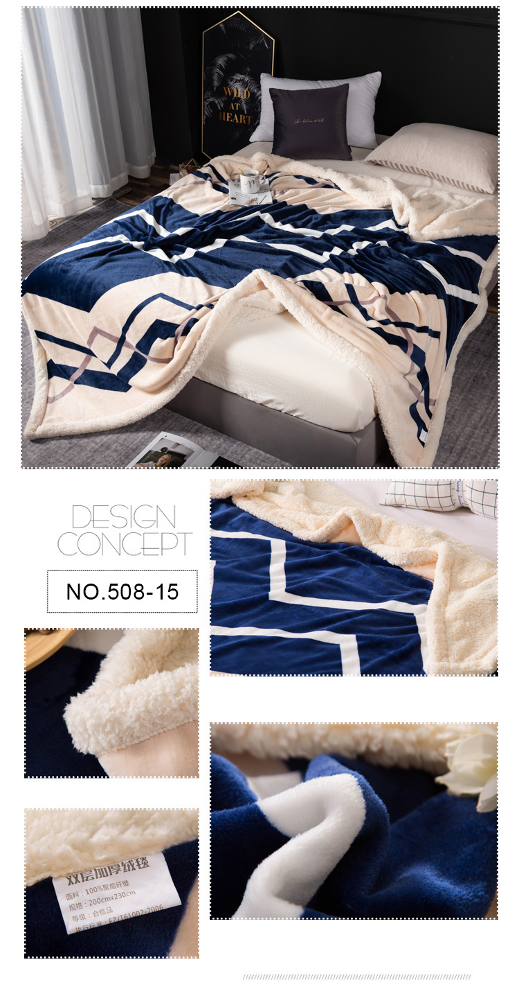 For Single Size Fashion Style Fleece Blankets