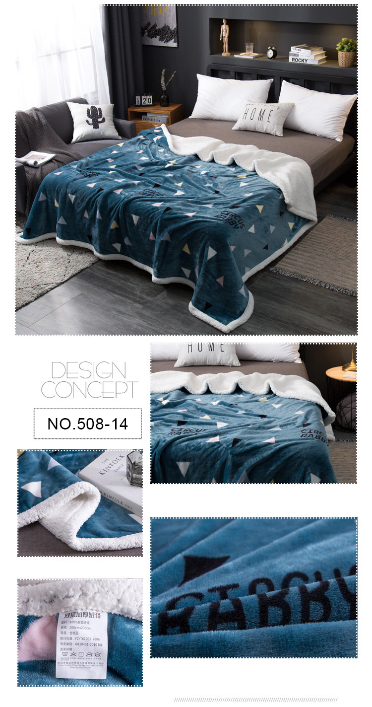 For Single Size Home Decoration Bedding Blanket