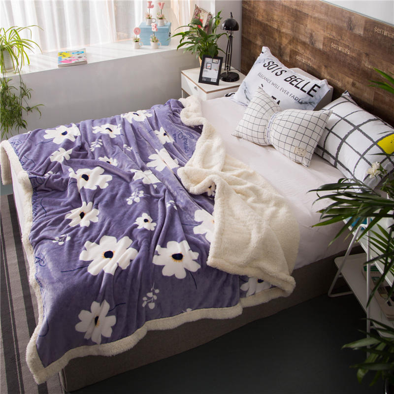 Purple Print Factory Blanket For King Bed