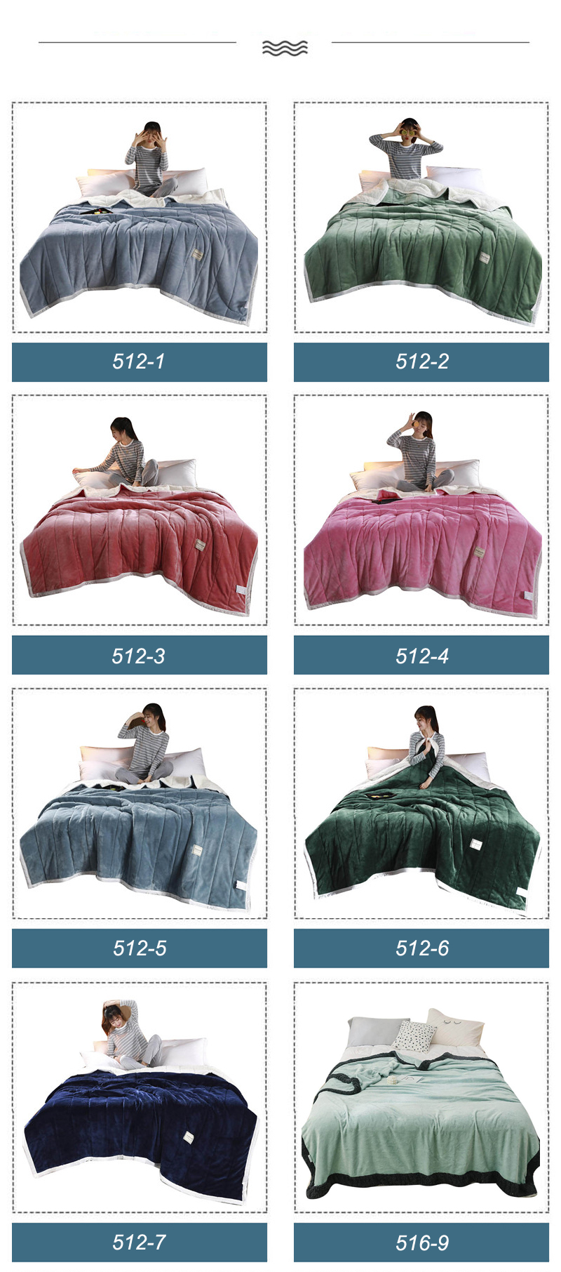 100% Polyester Throw Blanket Plush