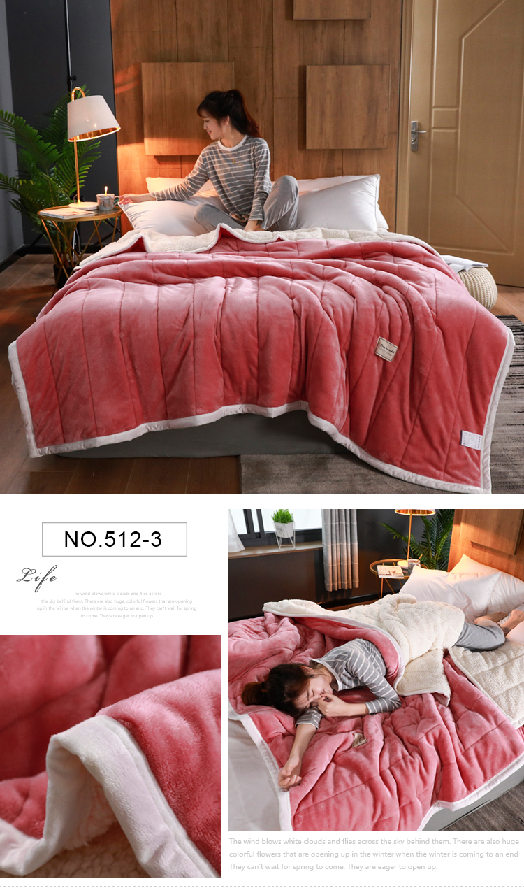 For King Size Classy Style Coral Blanket