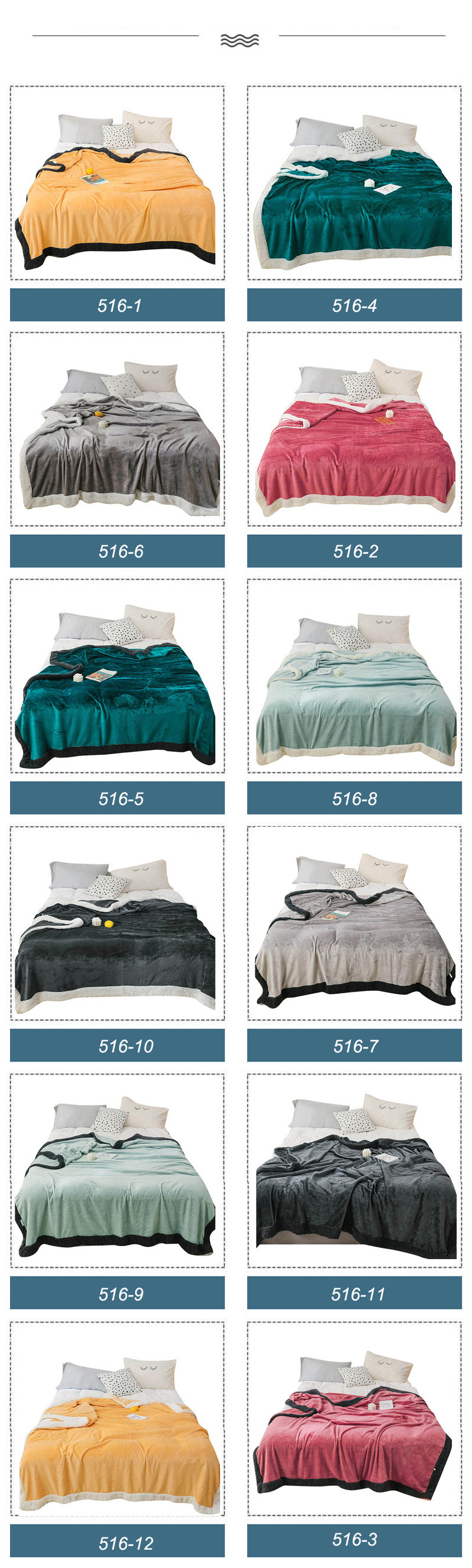 Dual-Sided All Season Polyester Blanket