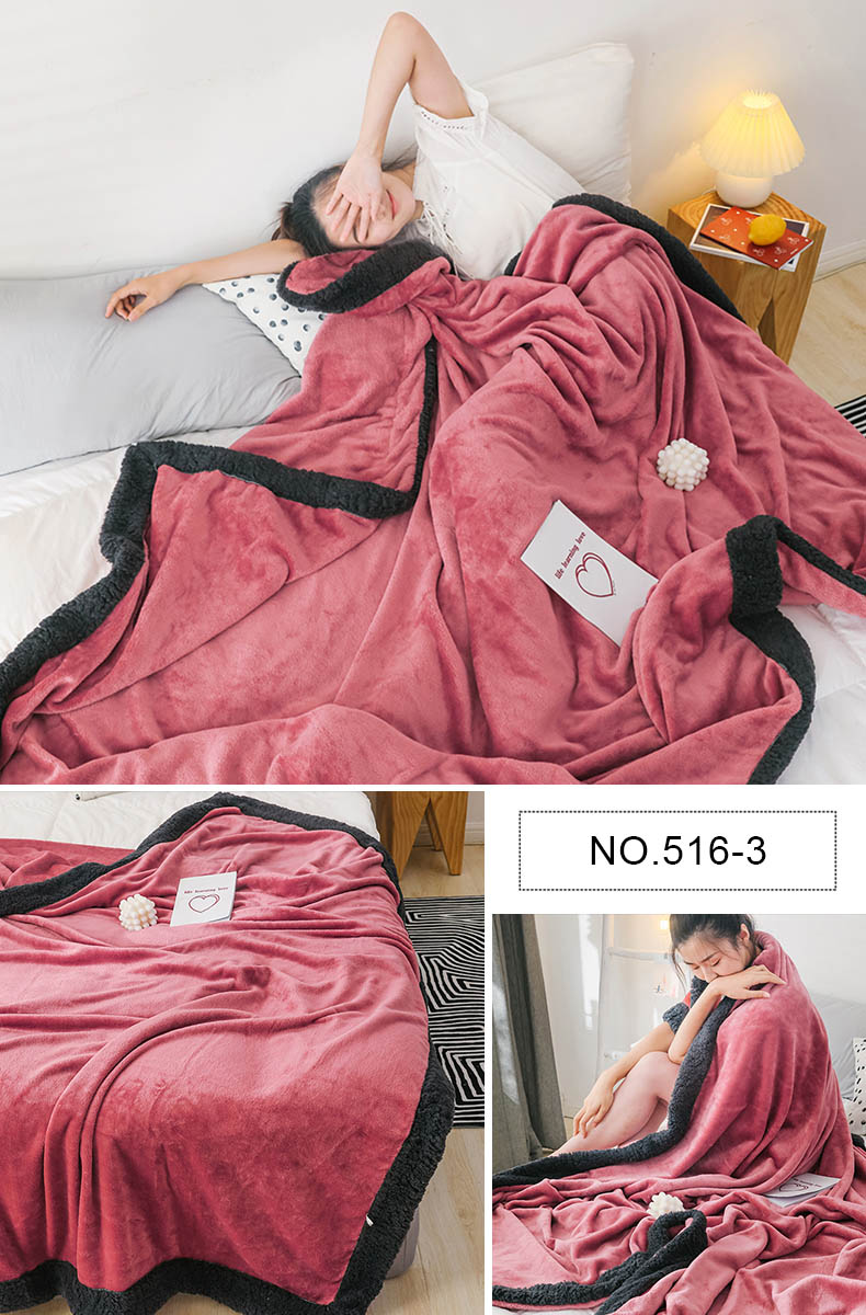 Fashion Style Thick Retention Raschel Blanket