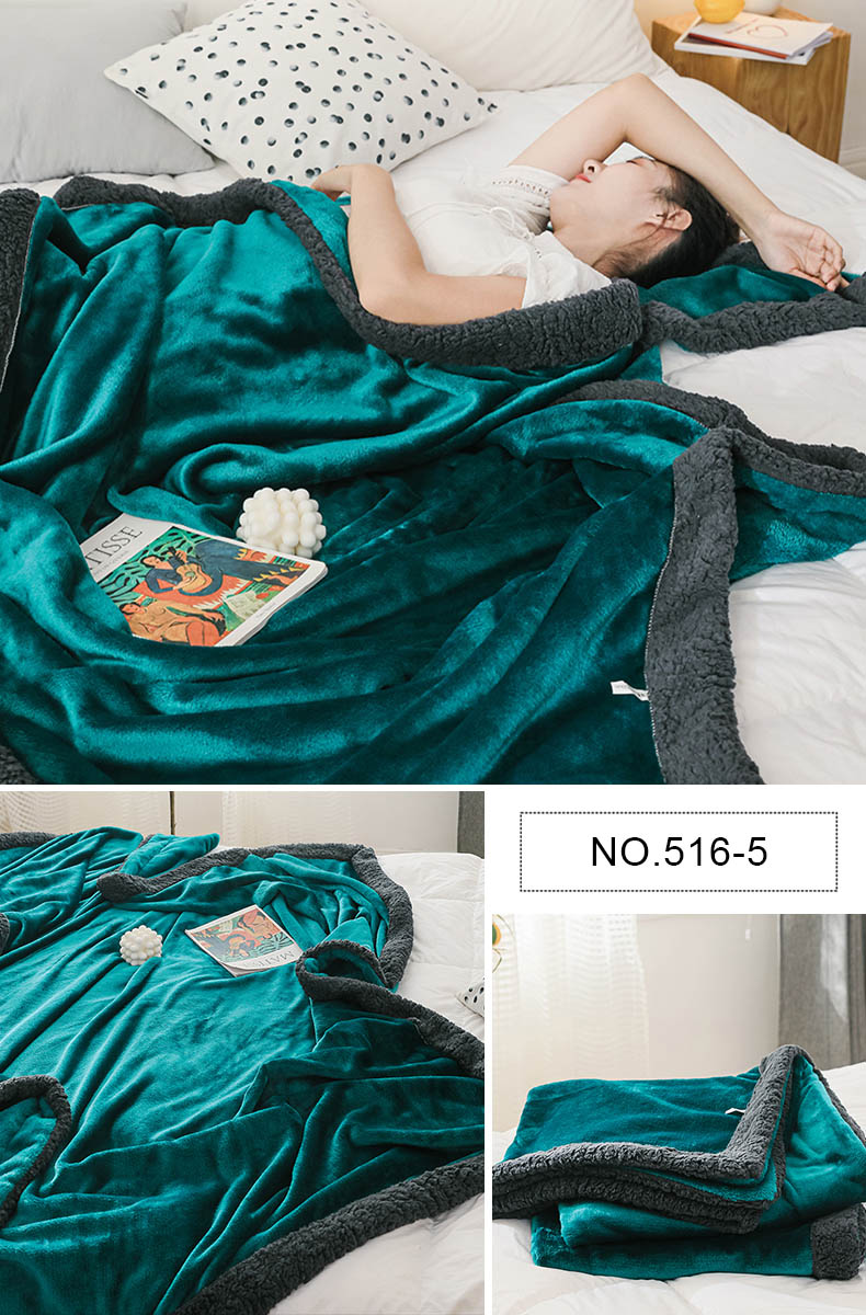 For Single Size Dual-Sided Polyester Blanket