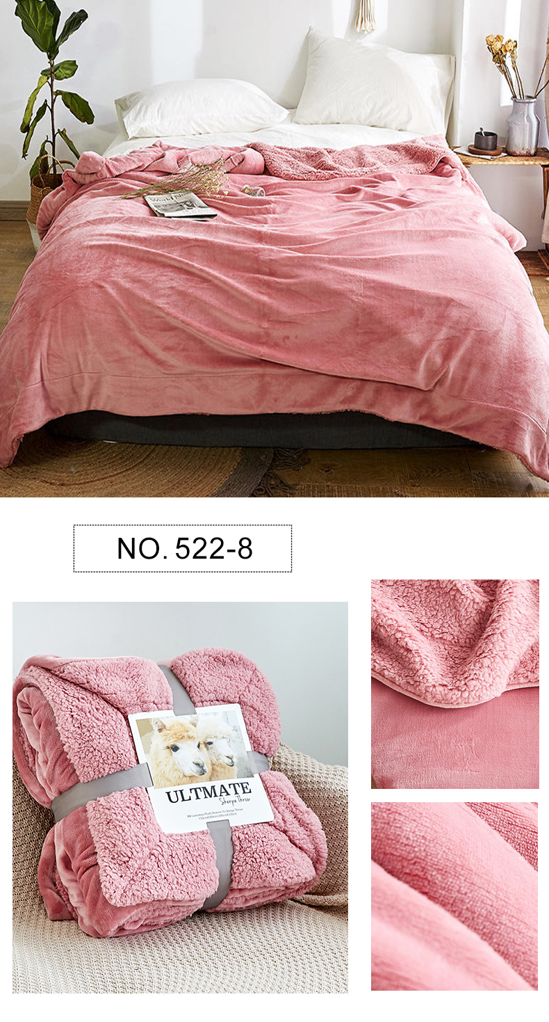 Thick Warm Coral Fleece Blanket