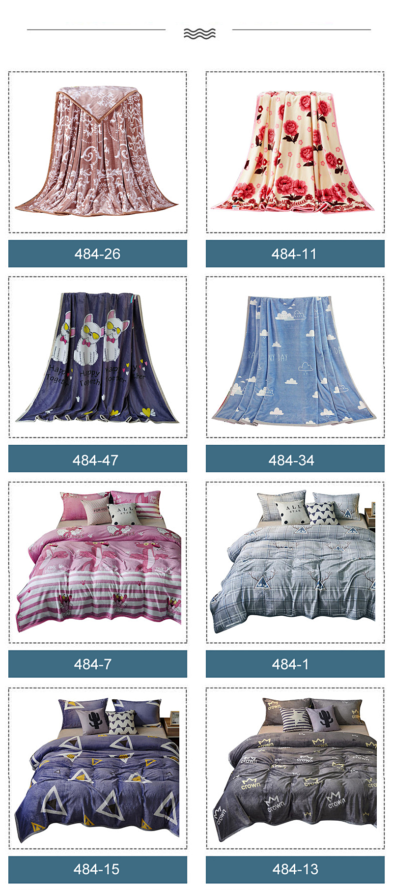 Fleece Easy to Carry Bedding Throws