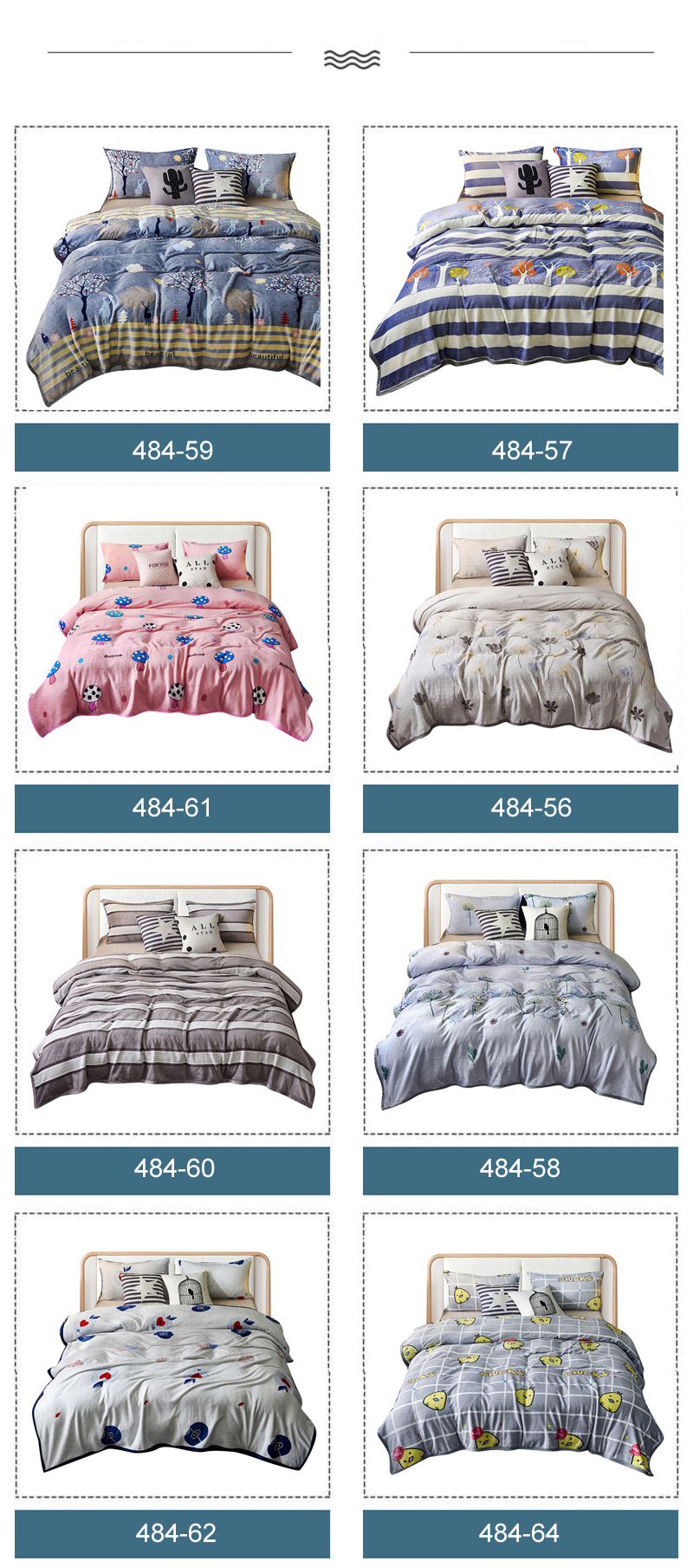 79X90Inches Dual-Sided Bedding Blanket