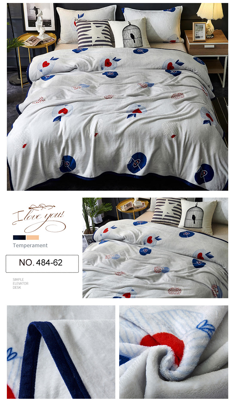 Comfortable Striped Bedding Blanket