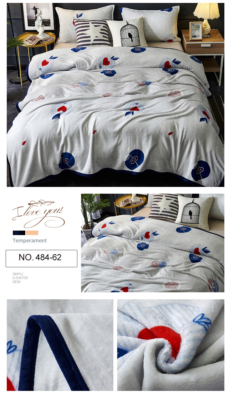 Super Soft Cartoon Painting Bedding Blanket