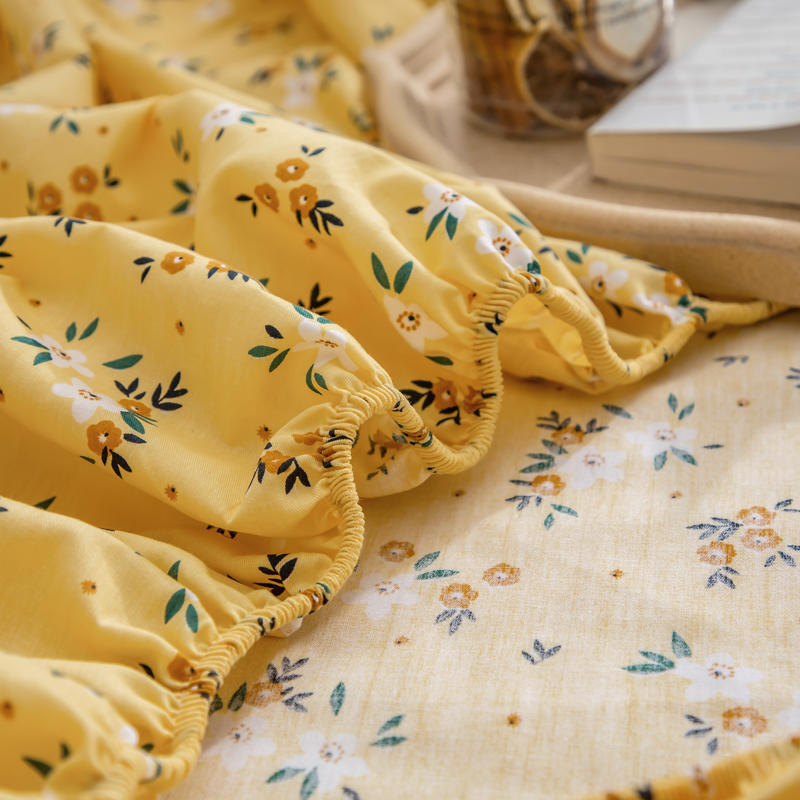Yellow Floral Deep Pockets Bed Linen