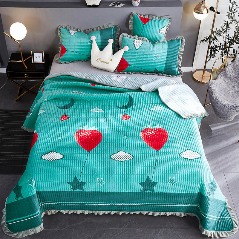 Quilt Bedding Set Bedspread Made In China